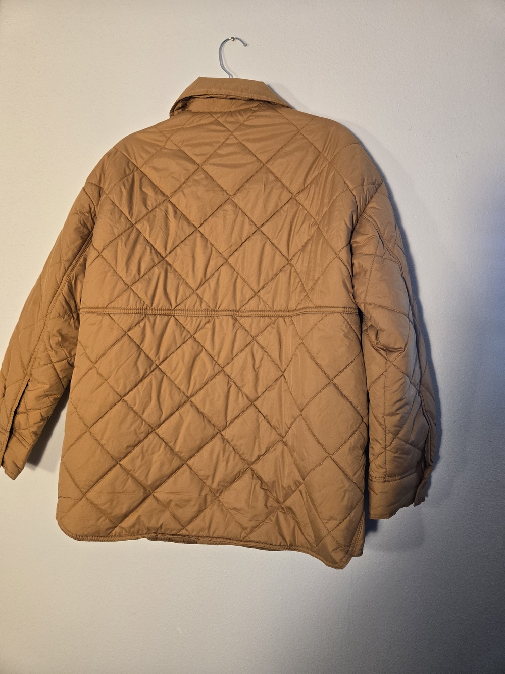 Billabong Quilted Shacket in Mustard Brown - Picture 5 of 6